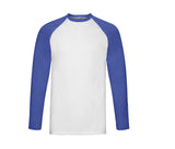 FRUIT OF THE LOOM VALUEWEIGHT LONG SLEEVE BASEBALL T