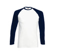FRUIT OF THE LOOM VALUEWEIGHT LONG SLEEVE BASEBALL T