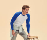 FRUIT OF THE LOOM VALUEWEIGHT LONG SLEEVE BASEBALL T