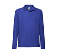 FRUIT OF THE LOOM KIDS' 65/35 LONG SLEEVE POLO