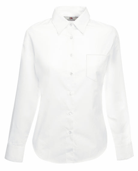 LADIES LONG SLEEVE POPLIN SHIRT