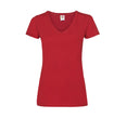 FRUIT OF THE LOOM LADIES VALUEWEIGHT V-NECK T