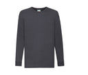 FRUIT OF THE LOOM KIDS VALUEWEIGHT LONG SLEEVE T-SHIRT