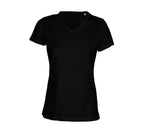 SANS ETIQUETTE LADIES' V-NECK SUPERB TEE