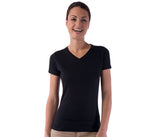SANS ETIQUETTE LADIES' V-NECK SUPERB TEE