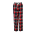 SF CLOTHING WOMEN'S TARTAN LOUNGE TROUSERS