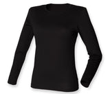LADIES FEEL GOOD LONG SLEEVED STRETCH T