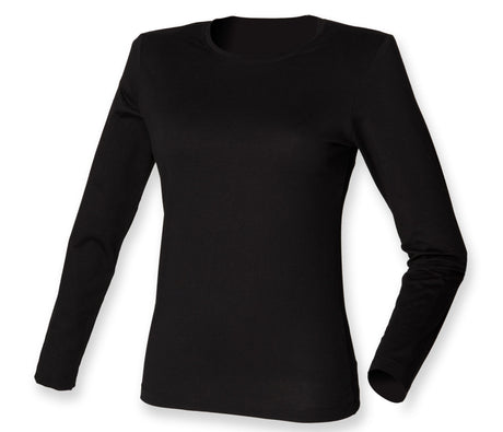 LADIES FEEL GOOD LONG SLEEVED STRETCH T
