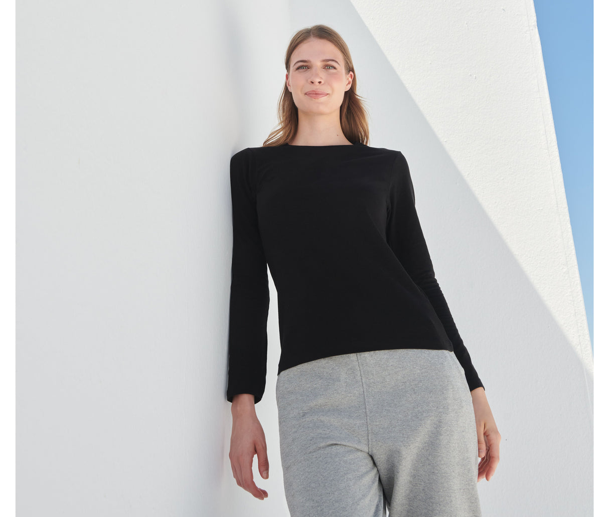 SF CLOTHING LADIES FEEL GOOD LONG SLEEVED STRETCH T