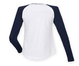 SF CLOTHING LADIES L/S BASEBALL T