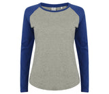 SF CLOTHING LADIES L/S BASEBALL T