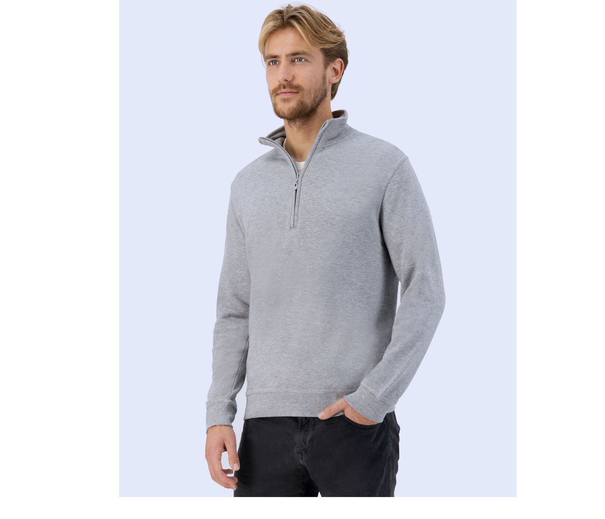STARWORLD MEN’S QUARTER ZIP SWEATSHIRT