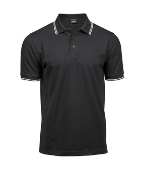 LUXURY STRIPE STRETCH POLO