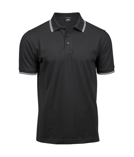 LUXURY STRIPE STRETCH POLO