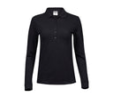 LADIES LUXURY STRETCH LONG SLEEVE POLO