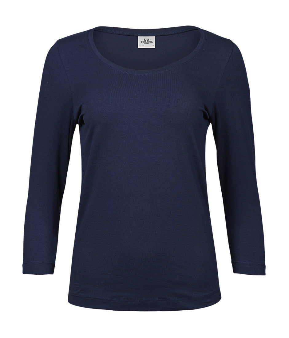 TEE JAYS WOMENS STRETCH 3/4 SLEEVE TEE