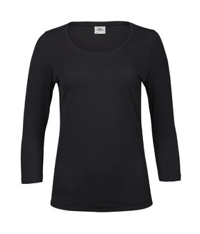WOMENS STRETCH 3/4 SLEEVE TEE