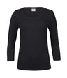 WOMENS STRETCH 3/4 SLEEVE TEE