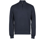 TEE JAYS RIBBED INTERLOCK HALF ZIP