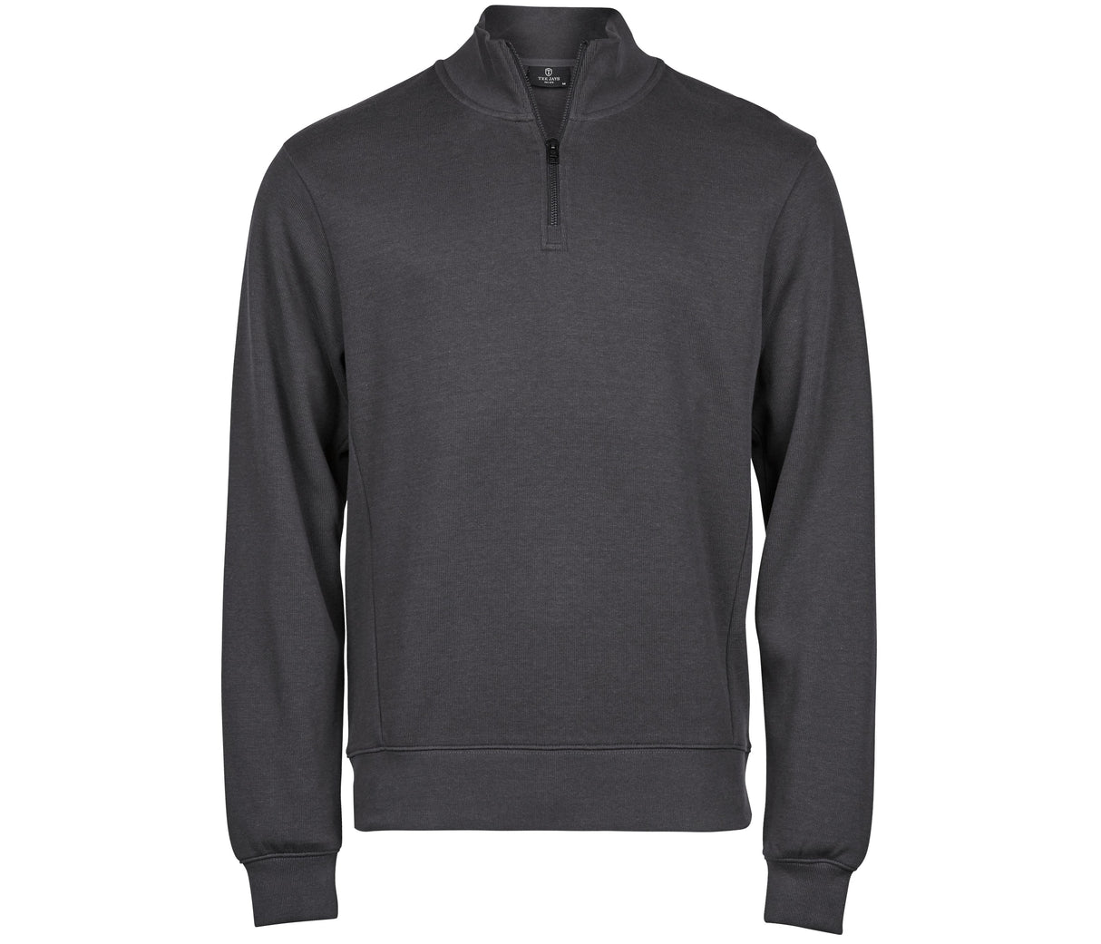 TEE JAYS RIBBED INTERLOCK HALF ZIP