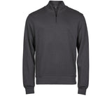 TEE JAYS RIBBED INTERLOCK HALF ZIP