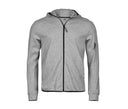 TEE JAYS ATHLETIC HOODED FULL ZIP SWEAT