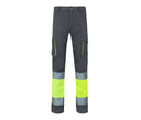 VELILLA TWO-TONE HIGH-VISIBILITY STRETCH MULTI-POCKET TROUSERS