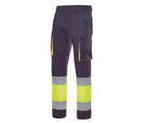 VELILLA TWO-TONE HIGH VISIBILITY MULTI-POCKET STRETCH TROUSERS