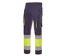 VELILLA TWO-TONE HIGH VISIBILITY MULTI-POCKET STRETCH TROUSERS