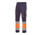 VELILLA TWO-TONE HIGH VISIBILITY MULTI-POCKET STRETCH TROUSERS