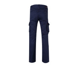 VELILLA MULTI-POCKET STRETCH COTTON TROUSERS