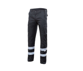 MULTI-POCKET STRETCH TROUSERS WITH REFLECTIVE TAPE