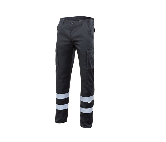 MULTI-POCKET STRETCH TROUSERS WITH REFLECTIVE TAPE