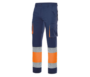 TWO-TONE HIGH VISIBILITY MULTI-POCKET TROUSERS