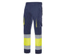 VELILLA TWO-TONE HIGH VISIBILITY MULTI-POCKET TROUSERS