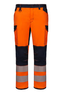 STRETCH TROUSERS WITH KNEE PADS AND REFLECTIVE STRIPES