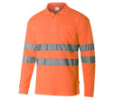HIGH VISIBILITY LS COTTON POLO SHIRT