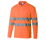HIGH VISIBILITY LS COTTON POLO SHIRT