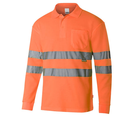 HIGH VISIBILITY LS COTTON POLO SHIRT