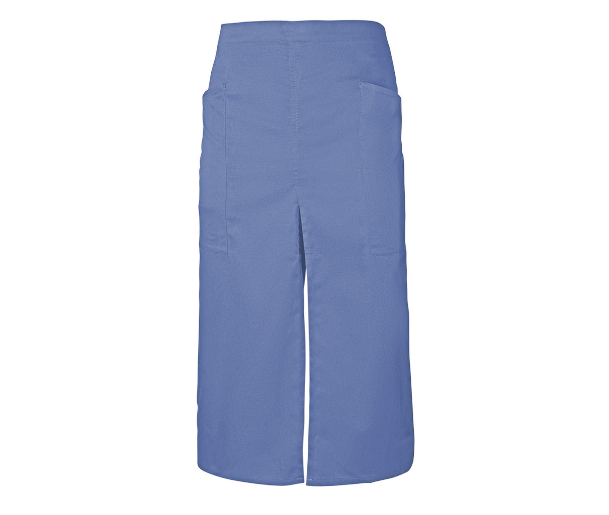 VELILLA Lange Schürze mit Schlitz und Taschen