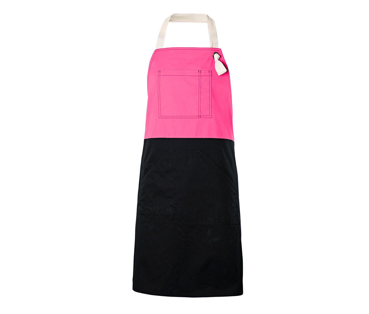 VELILLA TWO-TONED BIB APRON