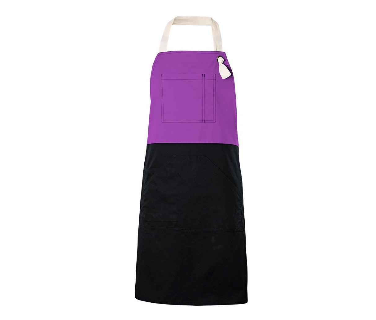 VELILLA TWO-TONED BIB APRON
