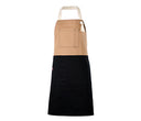 VELILLA TWO-TONED BIB APRON