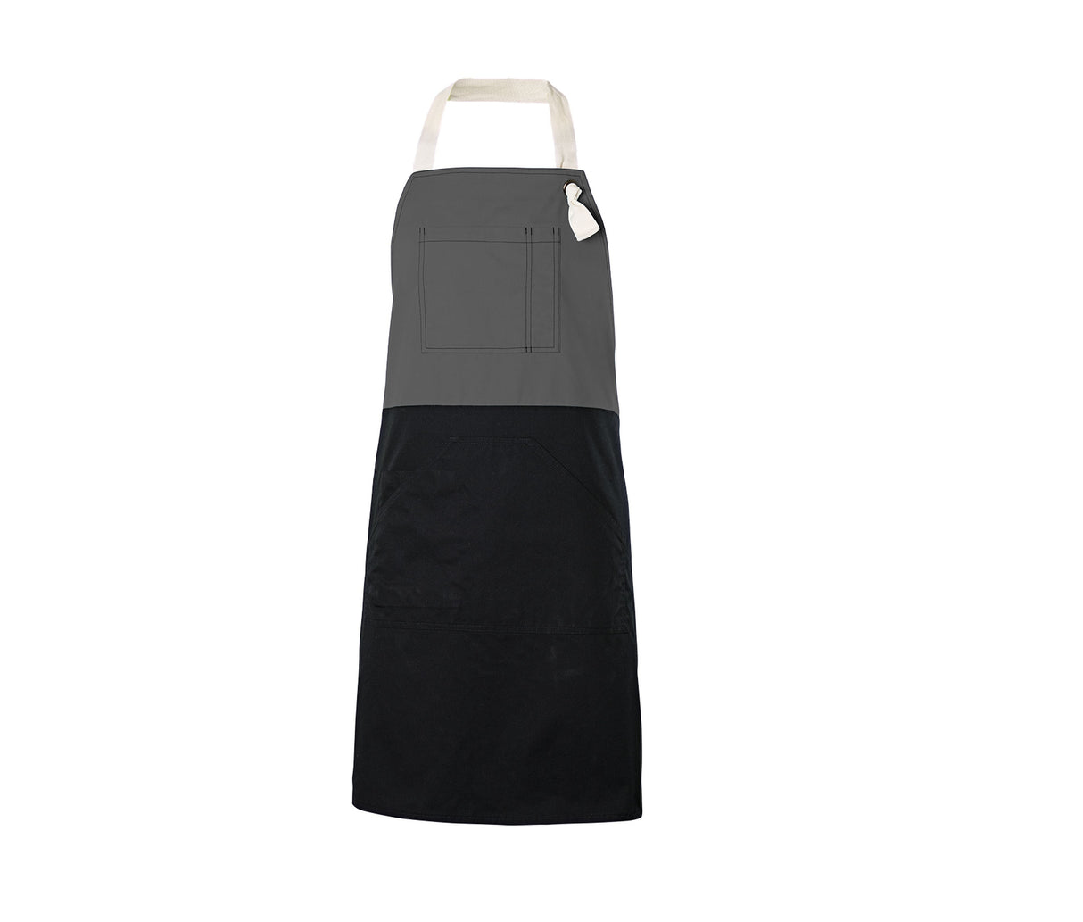 VELILLA TWO-TONED BIB APRON