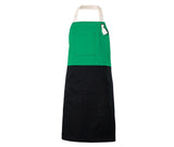 VELILLA TWO-TONED BIB APRON