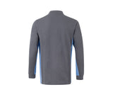 VELILLA TWO-TONE LONG-SLEEVE POLO SHIRT