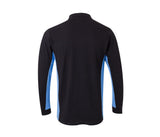 VELILLA TWO-TONE LONG-SLEEVE POLO SHIRT