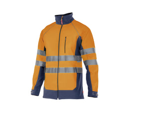 TWO-TONE HIGH VISIBILITY SOFTSHELL JACKET
