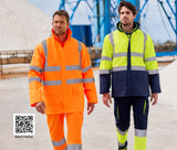 VELILLA 4-IN-1 TWO-TONE HIGH VISIBILITY PARKA