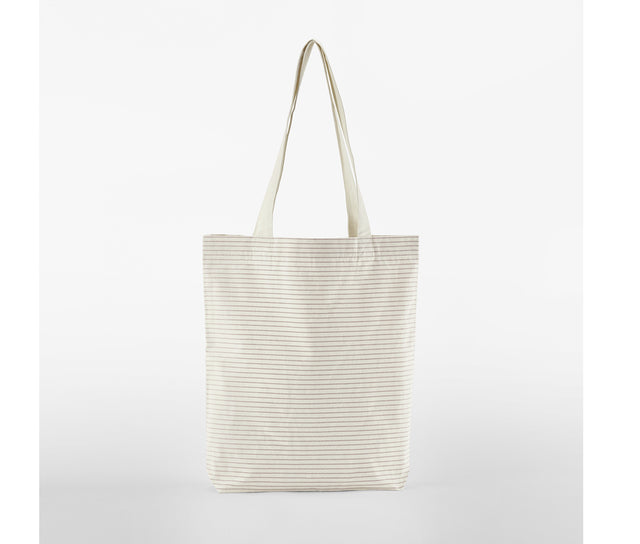 STRIPED ORGANIC COTTON TOTE